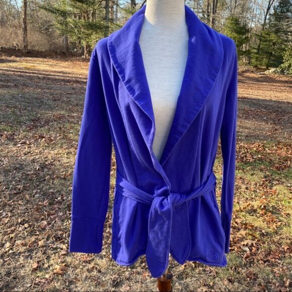 THE NORTH FACE JACKET COAT BLAZER CARDIGAN PURPLE BELT ACTIVE Size M - Picture 1 of 12
